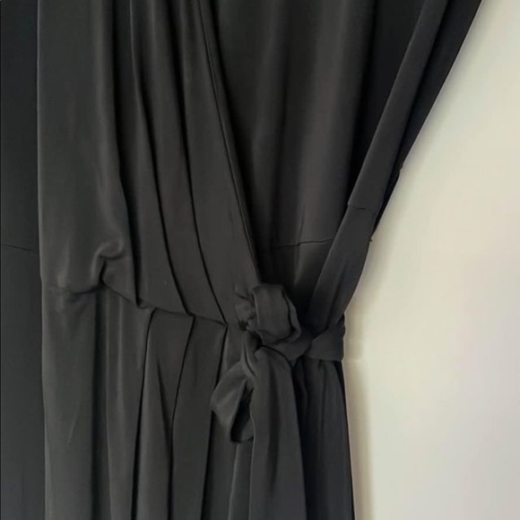 Ted baker rayon sz 1 wrap black dress - Picture 4 of 5